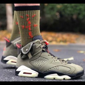Travis Scott Jordan 6 CUSTOM SOCKS Cactus Jack